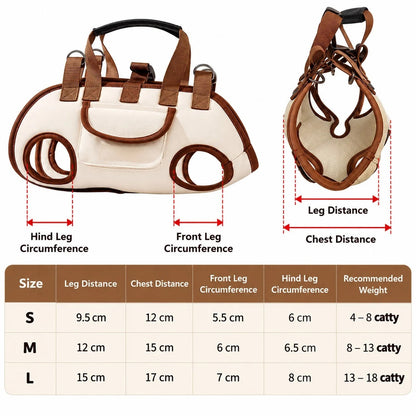 Multifunctional Pet Carrier Backpack – 6-in-1 Hands-Free Cat & Small Dog Sling Bag
