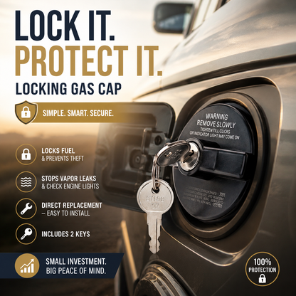 🔒 Locking Fuel Tank Cap – Added Security for Your Vehicle