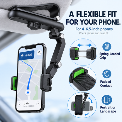 📱1080° Adjustable Car Sun Visor Phone Holder