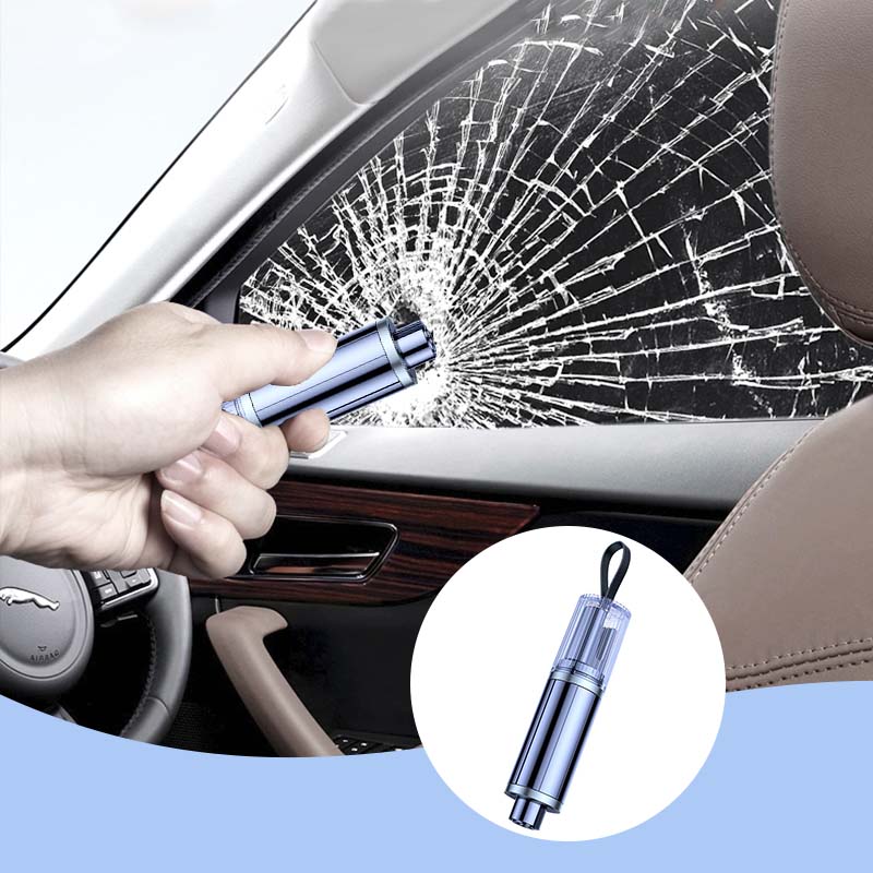 🚙50% OFF NOW! Emergency Car Window Breaker Seatbelt Cutter Tool – Portable 2 in 1 Car Escape Tool, Safety Emergency Hammer for Vehicle Accident Rescue