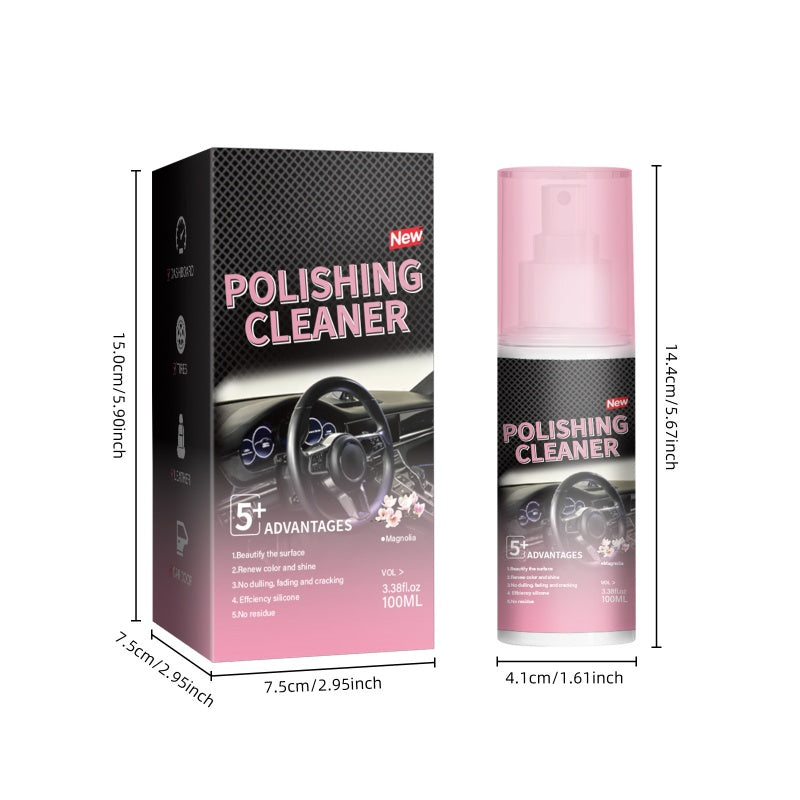 🔥Car Interior Polish Cleaner – Deep Cleaning, Restores Shine & Non-Toxic Formula ✨