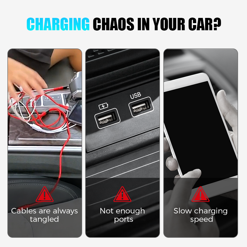 ⚡20W Multi-Port Fast Charger & Bluetooth Music Adapter – Revive Your Old Car with Smart FM Transmitter 🎵