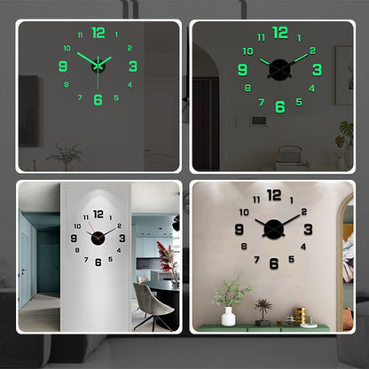 🥳2026 HOT SALE🥳⏰3D DIY Luminous Acrylic Wall Clock Set