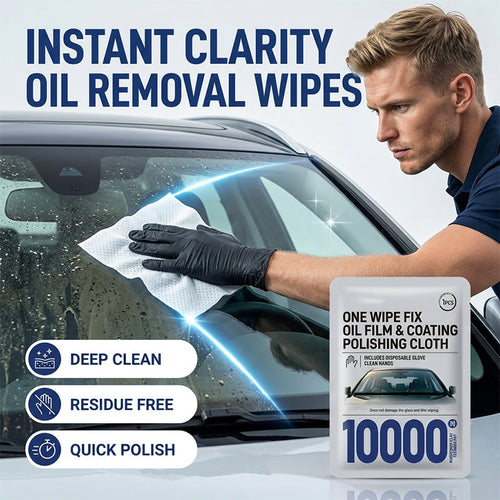 2PCS-Car Glass Oil Film Removal Wipes