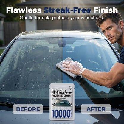 2PCS-Car Glass Oil Film Removal Wipes