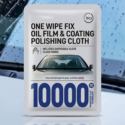 2PCS-Car Glass Oil Film Removal Wipes