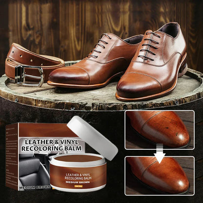 Leather Repair Paste – Fills scratches & scuffs, restores texture.👞