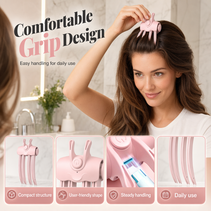 📢📢49% OFF !! ⏰🎉48K+ Sold 💇 Wireless Heated Volumizing Root Lift Clip, Portable Travel Hair Styling Tool for Flat Fine Hair