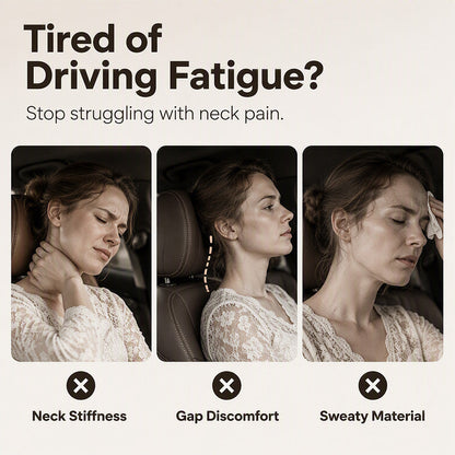 Ergonomic Memory Foam Car Headrest Neck Pillow