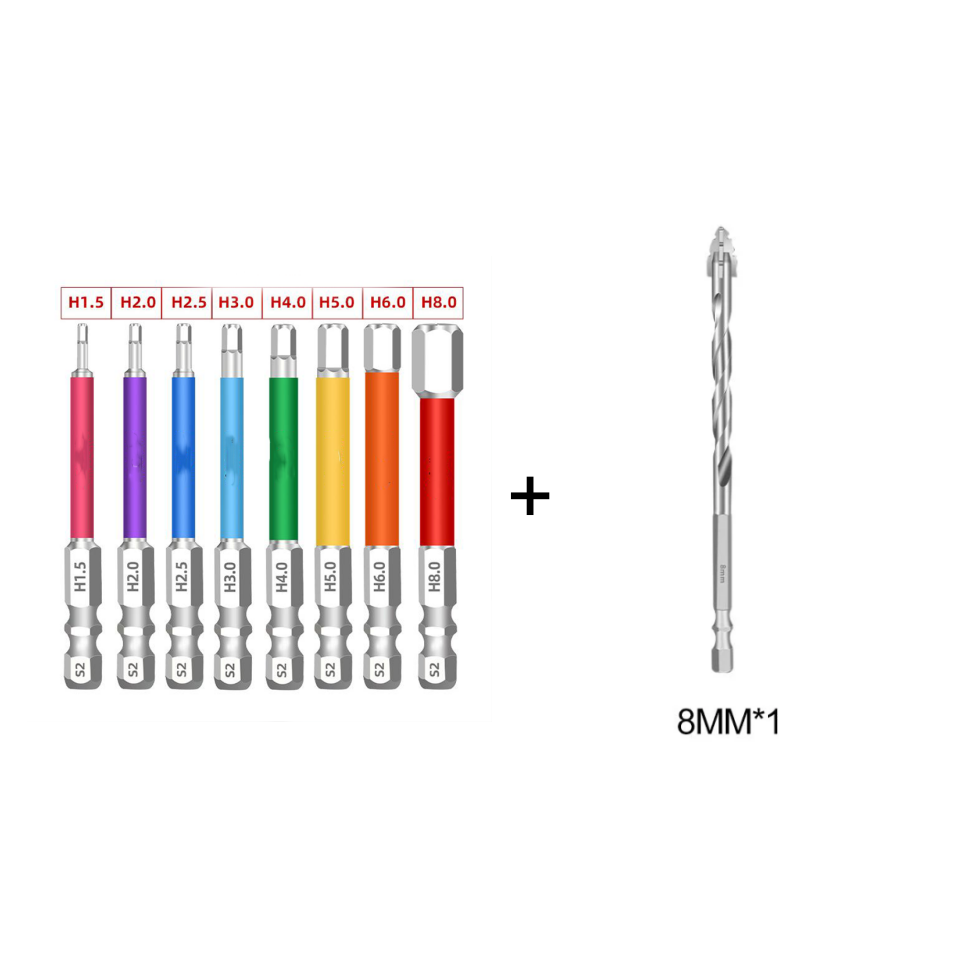 🛠️Magnetic Anti-Slip Screwdriver Bit Set