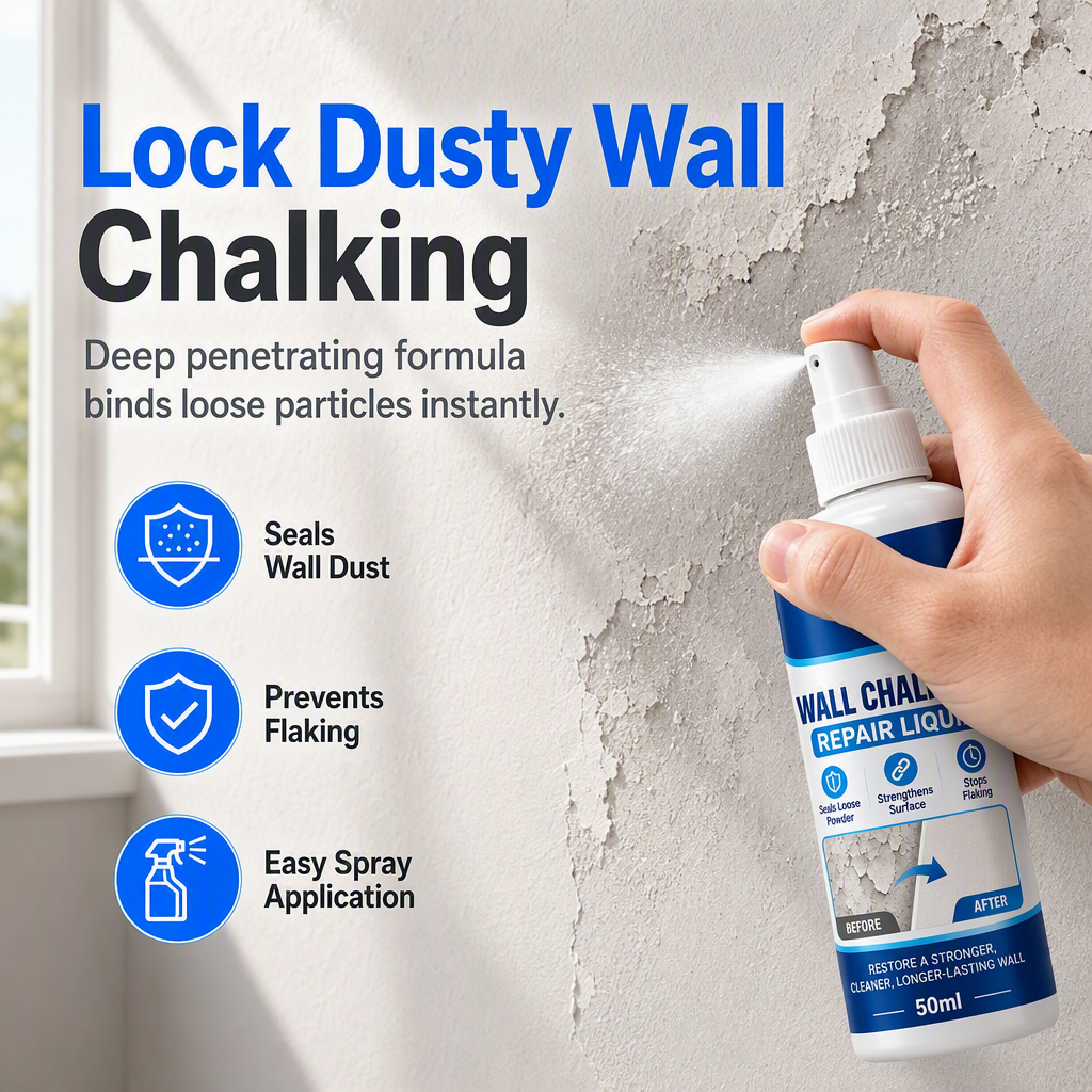 🧱 Wall Chalking Repair Liquid – Surface Curing Agent ✨