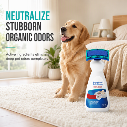 🧼 Waterless Fabric & Carpet Cleaner – Easy Spray & Wipe Cleaning for Sofas, Upholstery & Carpets