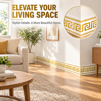 📢📢50% OFF !! ⏰Self-Adhesive Skirting Board Border Sticker