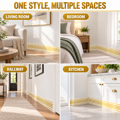 📢📢50% OFF !! ⏰Self-Adhesive Skirting Board Border Sticker