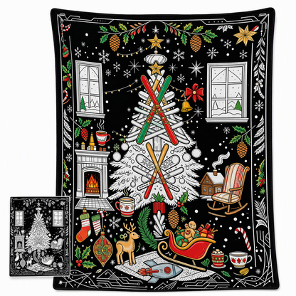 DIY Christmas Coloring Blanket