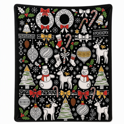 DIY Christmas Coloring Blanket