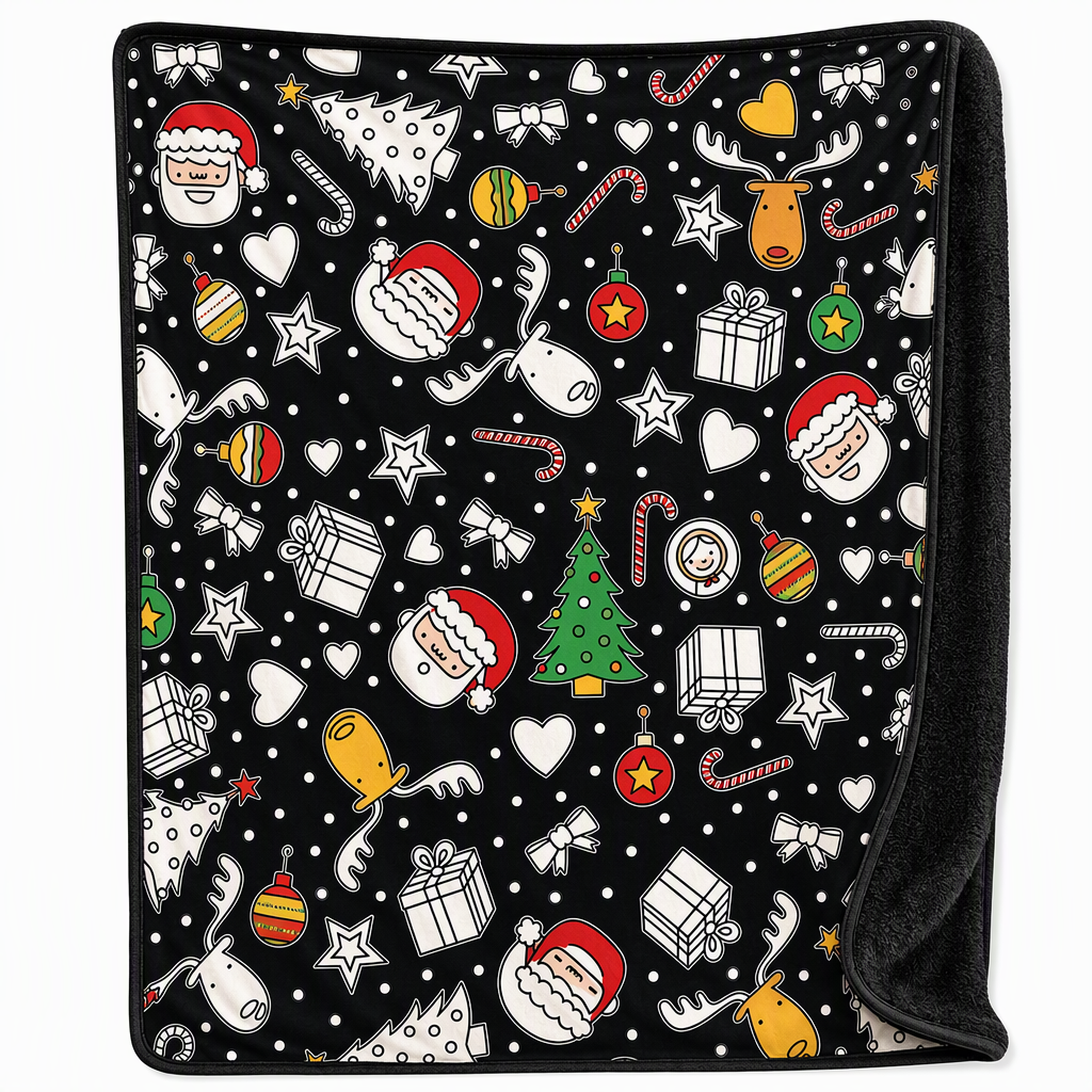 DIY Christmas Coloring Blanket