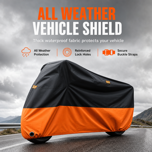 🏍️ Funda Protectora para Motocicleta con Orificios para Candado