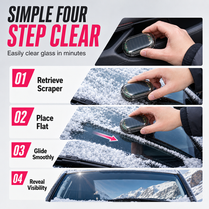 ❄️ Portable Car Snow Remover & Windshield Ice Scraper Tool 🚗