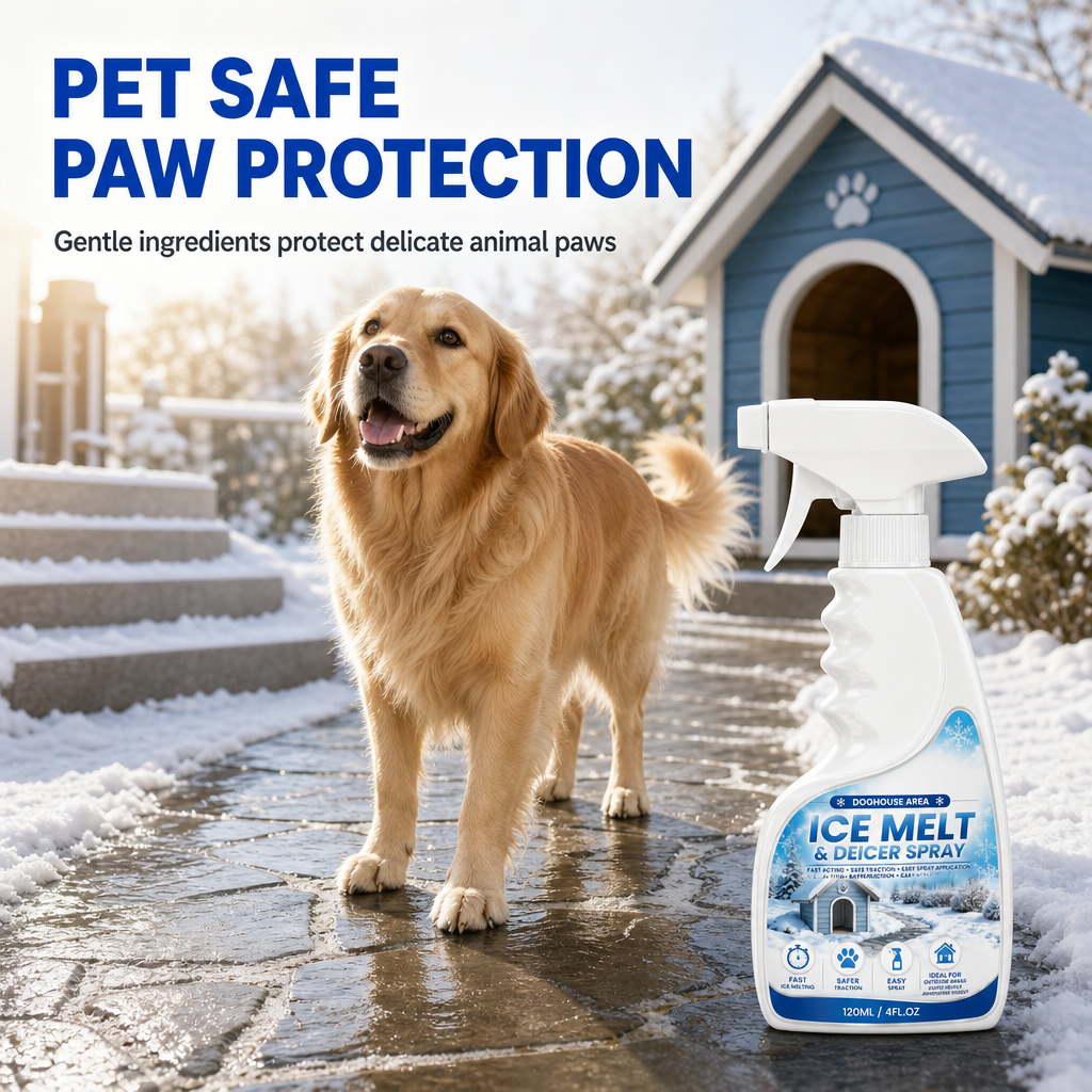❄️Outdoor De-Icing & Snow Melting Spray – pet-safe, dissolves frost on contact. Clear steps, walkways & patios fast