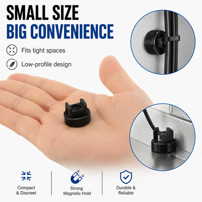 Heavy-Duty Magnetic Cable Tie Mounts – 10 Pack